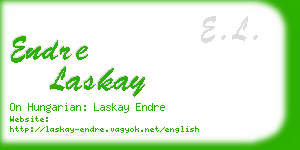 endre laskay business card